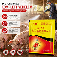 🦟【3 zacskó】❤️Kifejezetten szúnyogok és legyek irtására tervezték gazdaságokban, egy csomag elpusztítja a bolhákat/sáskákat/csótányokat/legyeket/szúnyogokat!