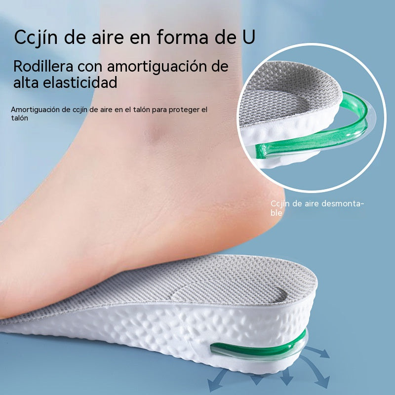 💥【Compra uno y llévate otro gratis】2 pares por 24 euros ✨Plantillas cómodas con cojín de aire y efecto de aumento de estatura 📈