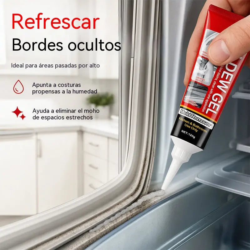 🔥 ¡50% de descuento! Potente gel removedor de moho: se adhiere firmemente a azulejos, lechada y selladores. ¡No necesita frotar, solo aplique, espere y limpie! 🧽✨