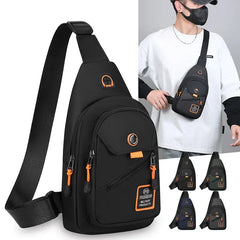 🎒💯Bolso bandolera/de pecho impermeable con múltiples bolsillos