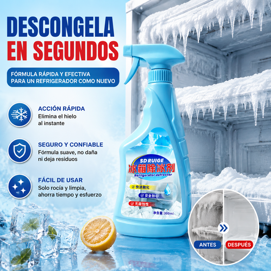 🔥🎖️【2 botellas】❄️Spray descongelante y quitahielos para refrigerador