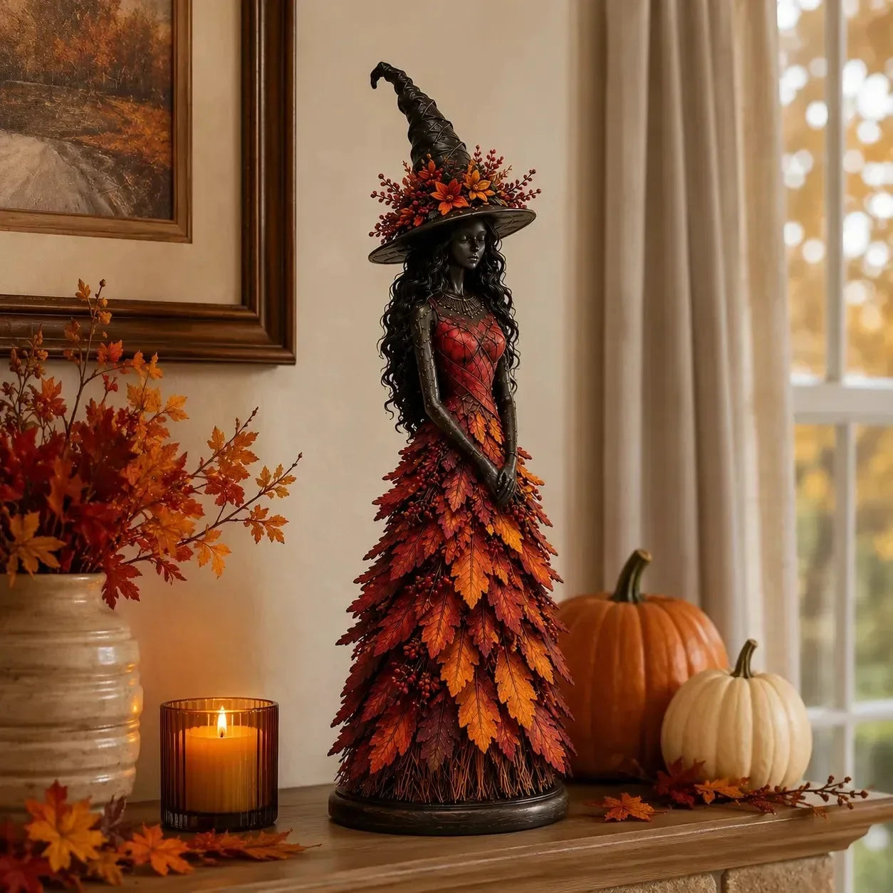 💥¡50% de descuento!🧙‍♀️ Figura de bruja encantada de otoño