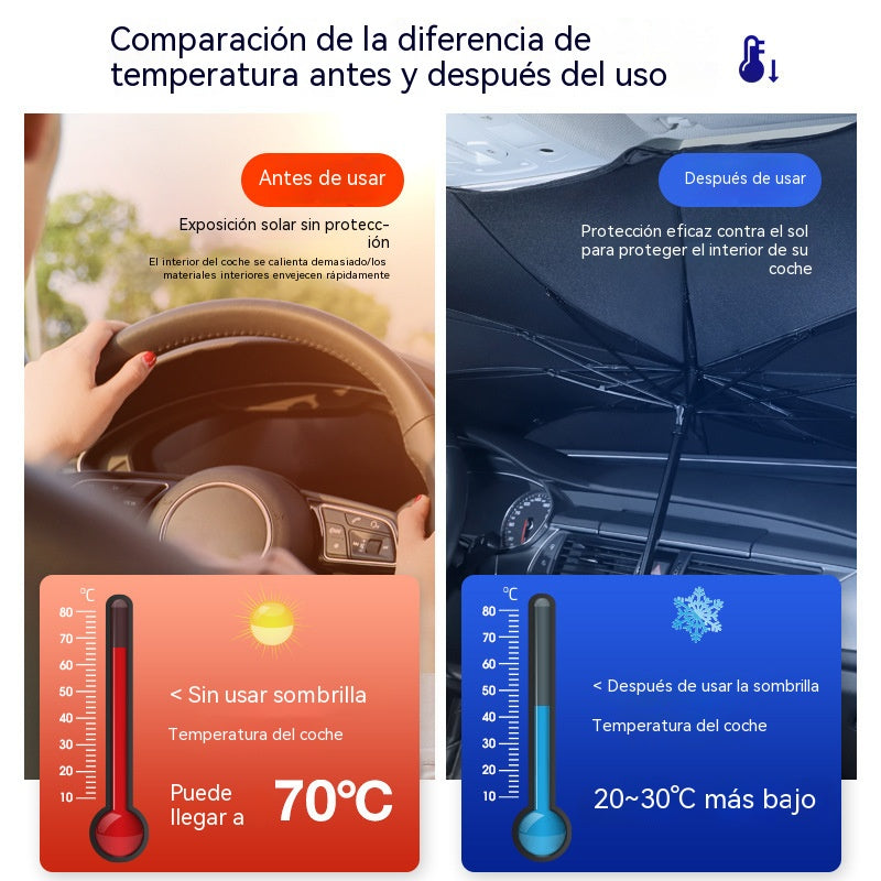 🚗🌞Parasol para coche/cortina parasol para el parabrisas delantero, protección solar y aislamiento térmico.
