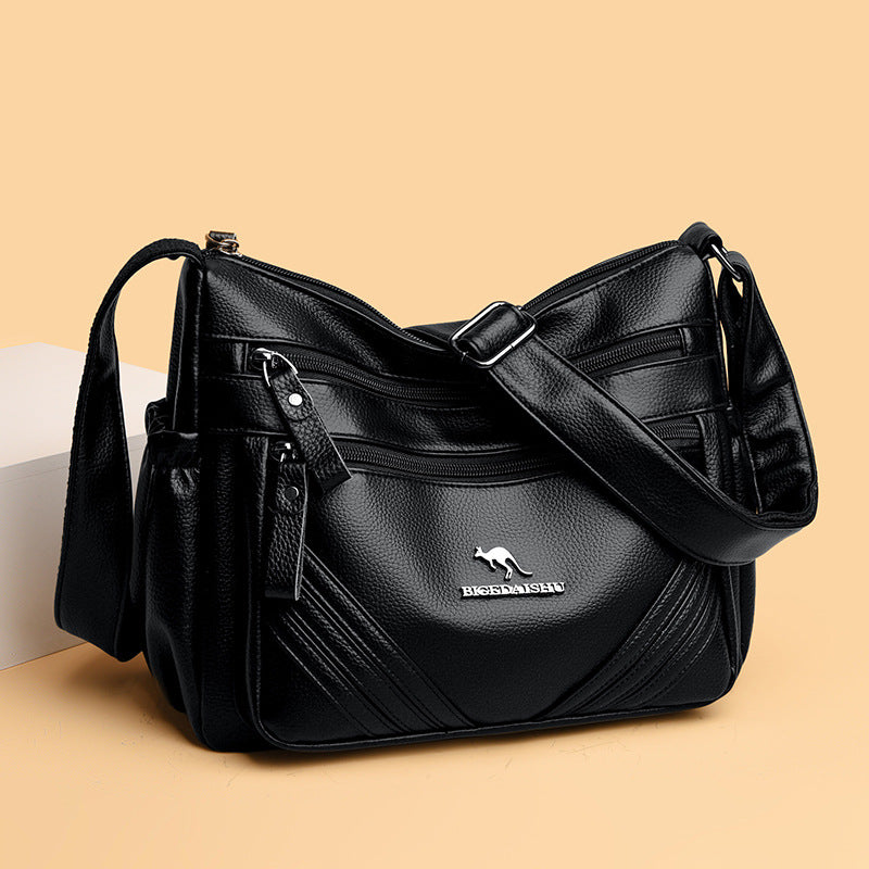 🔥Bolso multibolsillos para mujer de nuevo estilo, de gran capacidad, se puede usar en un hombro o cruzado