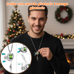 🎣 Collar con colgante de mini carrete de pesca | Un regalo único para los amantes de la pesca