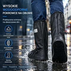 【1 para】Chroń swoje sneakersy przed deszczem! Wytrzymałe, wodoodporne ochraniacze na buty: antypoślizgowe i składane – łatwe do schowania w torbie
