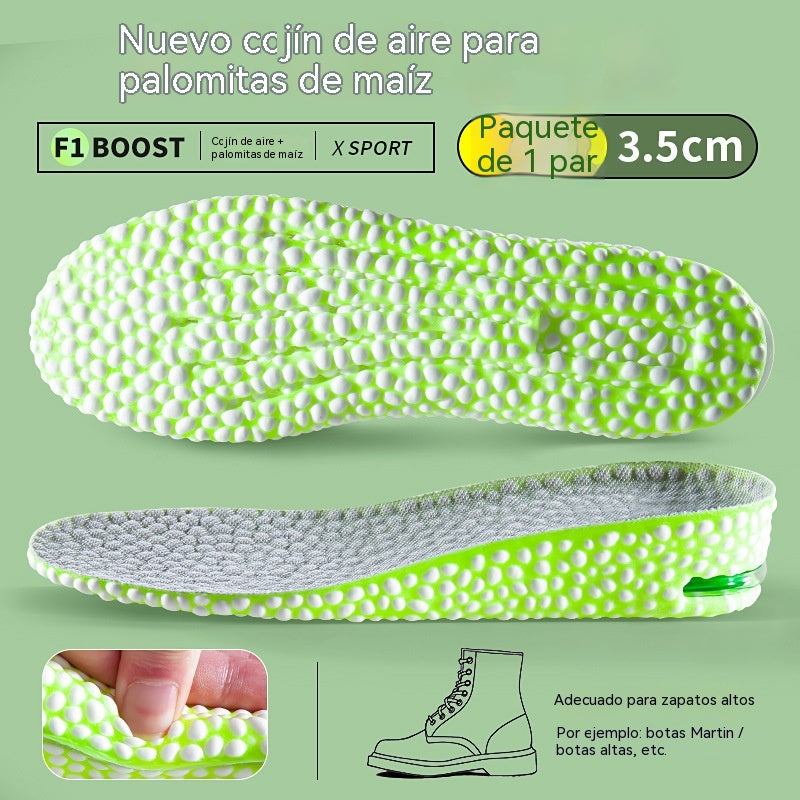 💥【Compra uno y llévate otro gratis：2 pares】 👟Plantillas cómodas con cojín de aire y efecto de aumento de estatura 📈