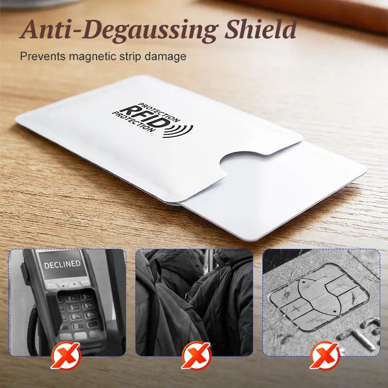 8 piezas 22€🔒 8 Fundas con Bloqueo RFID para Tarjetas – Protección para Tarjetas Bancarias e Identificación