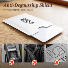 8 piezas 22€🔒 8 Fundas con Bloqueo RFID para Tarjetas – Protección para Tarjetas Bancarias e Identificación