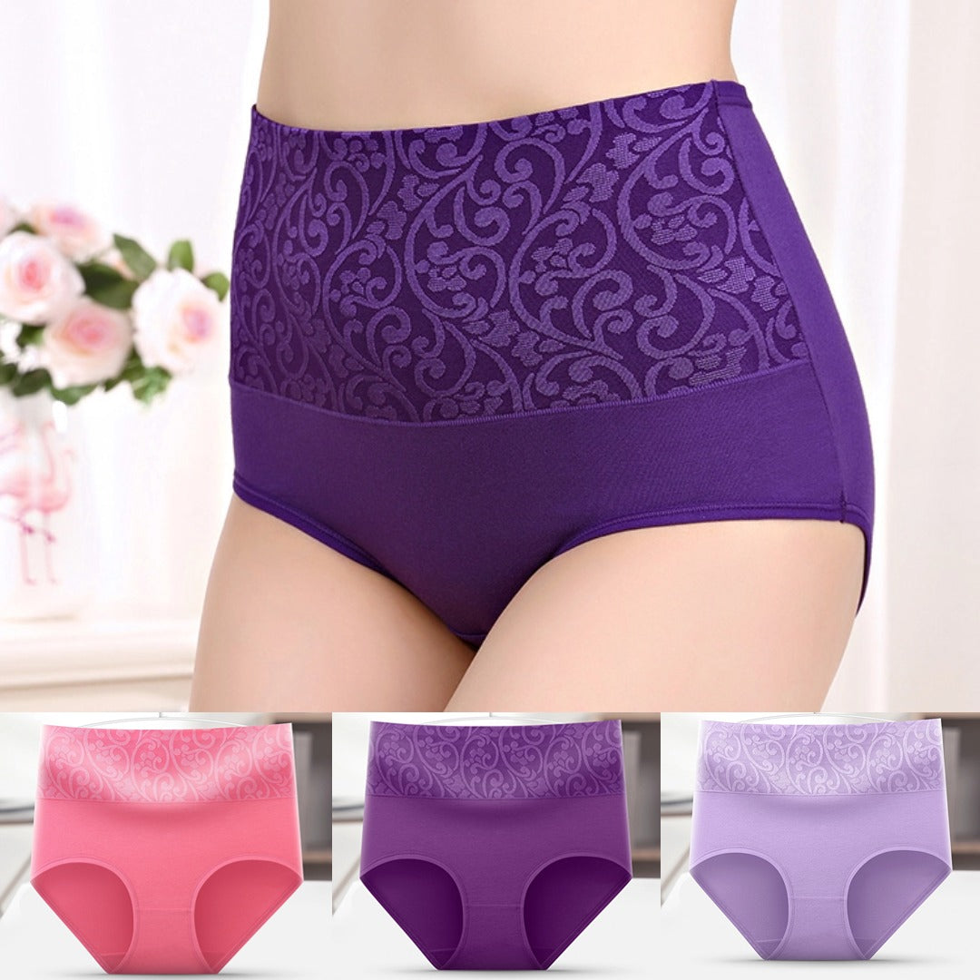 【Juego de 3 piezas】 Nuevos calzoncillos antibacterianos 100 % algodón para mujer
