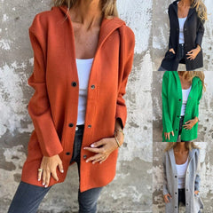 【S-5XL】Chaqueta casual con capucha para otoño e invierno.