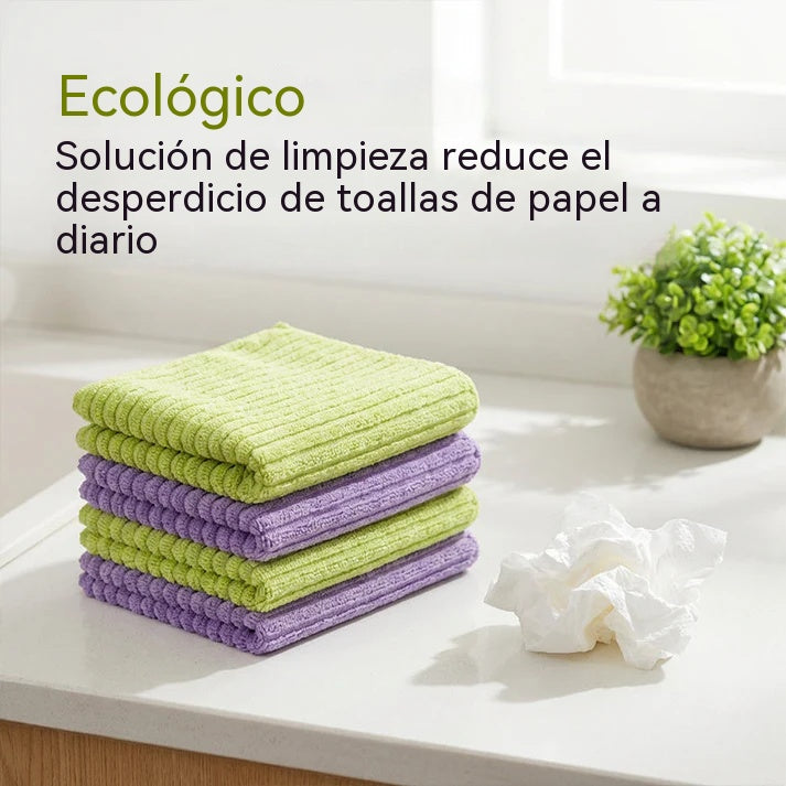🔥【3 volúmenes 】Rollo de paño de limpieza reutilizable multiusos con hojas desprendibles