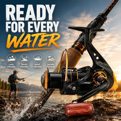 🦈🦈 Carrete de pesca de spinning de alta capacidad