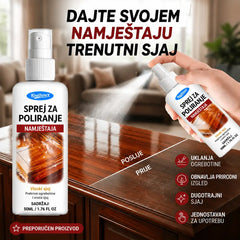 【2 seta】🪑 ✨ Sredstvo za poliranje namještaja visokog sjaja obnavlja drvo i vinil u sekundama.