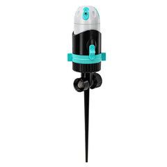Sistema de riego automático con rotación de 360° para jardín, césped y patio.