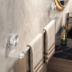 ✨🚿Diseño ligero y sin perforaciones —Toallero retráctil con ventosa