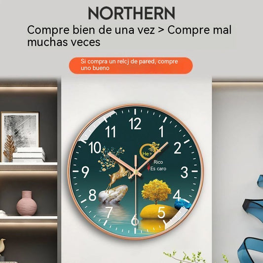 Reloj de pared para sala de estar, reloj de decoración para el hogar, reloj moderno y creativo