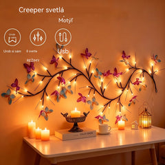 ✨ Flexibilné LED svetlá v tvare girlandy s motýľmi – premeňte svoj domov na magickú a útulnú atmosféru 🦋💡