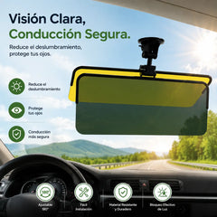 🚗 Extensor de visera solar polarizada antirreflejos universal para automóviles