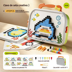 🍄【1 juego 34 €】🧩 Puzzle 3D Creativo con Forma de Seta – Construye, Decora y Sorpréndete ✨