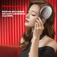 💆‍♀️Peine de masaje con spray que relaja el cuero cabelludo, peine de masaje para peinar y cuidar el cabello en casa con masaje vibratorio.