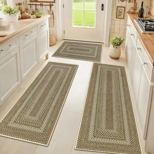 📢📢¡40% de descuento por tiempo limitado! 【40*60+40*120cm】⏰Elegante alfombra tejida para pasillo