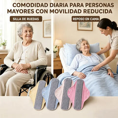 🩲【Paquete de 10】Protector Reutilizable de Grafeno y Algodón | Antibacteriano y Antifugas | Ancho Extra ♻️✨