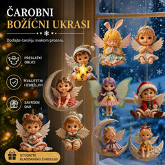 🎁【10/20 komada】Drveni anđeo - božićni ukras za dom