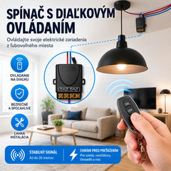 🔥🔌Bezdrôtový diaľkový ovládač 220V, diaľkový ovládač pre motor vodného čerpadla, bezdrôtové diaľkové ovládanie pre svietidlá.