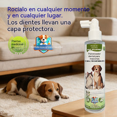 🐶【2 artículos por 27 euros】🐱El spray de higiene bucal para mascotas puede refrescar el aliento y eliminar el amarillamiento y el sarro de los dientes.