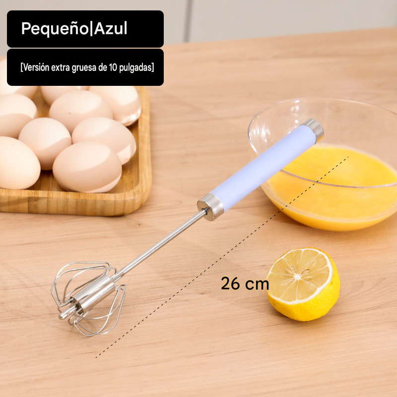 🔥Compre 1 y obtenga 1 gratis（2 piezas）🥚👩‍🍳🍳Batidor de huevos semiautomático de acero inoxidable