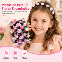 👑【5 piezas】Palitos, pinzas y cintas trenzadas para niñas