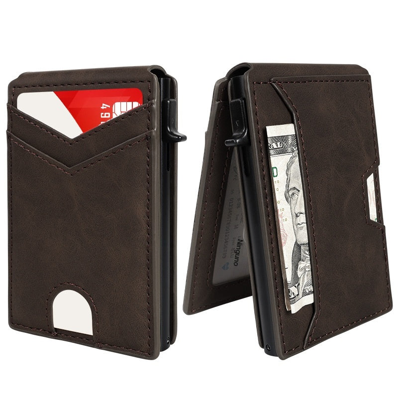 🔒 Cartera Inteligente Pop-Up con RFID – Acceso Rápido y Estilo Premium