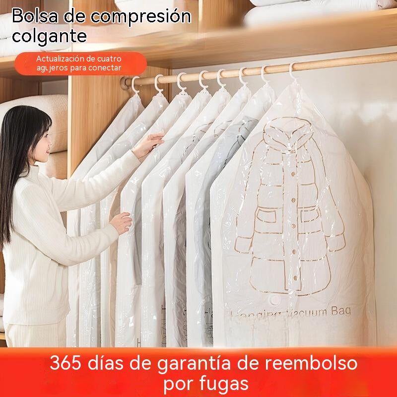 💨✨ Bolsas colgantes para aspiradora con un 60% de descuento 💞💪 Ahorran espacio, protegen del polvo y se pueden reutilizar para ropa y viajes.