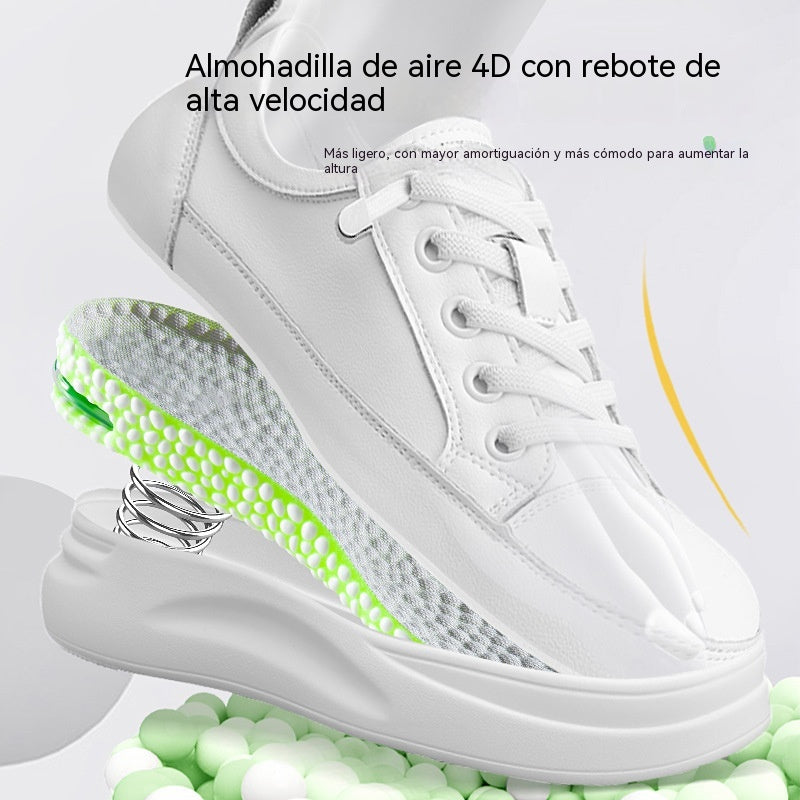 💥【Compra uno y llévate otro gratis：2 pares】 👟Plantillas cómodas con cojín de aire y efecto de aumento de estatura 📈