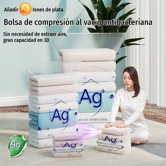 ✨ 5 artículos por 27 euros 🧼 Bolsas de compresión al vacío 3D antibacterianas, sin bomba | ♻️ Ecológicas y reutilizables | Almacenamiento práctico👕