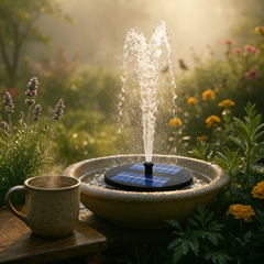 💥Fuente de agua alimentada por energía solar