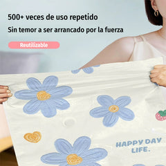 【Juego de 5 piezas】🧳✨ Bolsas compresibles al vacío – ahorra un 80% de espacio, sin bomba, ideal para viajes y hogar 🏠