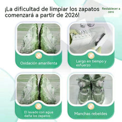 💯✨Espuma limpiadora para zapatillas blancas