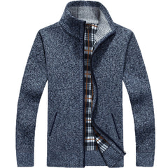😎🧥【M-3XL】2025 Suéter suelto con cremallera de talla grande para hombre