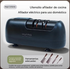 ⏳ ¡50% de descuento! 🔪 Afilador de cuchillos eléctrico inalámbrico multifuncional, recargable ✨