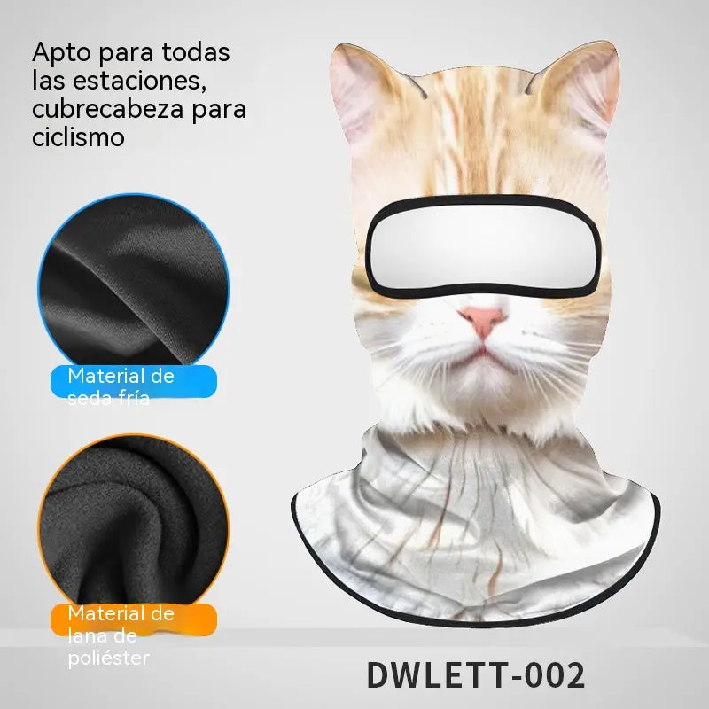 📢📢2 piezas 28 euro⏰Pasamontañas cortavientos con estampado animal
