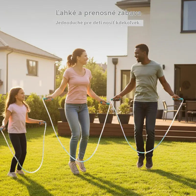 🏃【Compra 1 y llévate 1 gratis】🌈 Cuerda para saltar con luz LED para niños