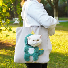 🥳¡Más vendido!🥳💞¡Más de 10.000 unidades vendidas! ✅Bolso de viaje para mascotas: diseño de cabeza abierta, estampado de melena de león, hecho de material de lona resistente.