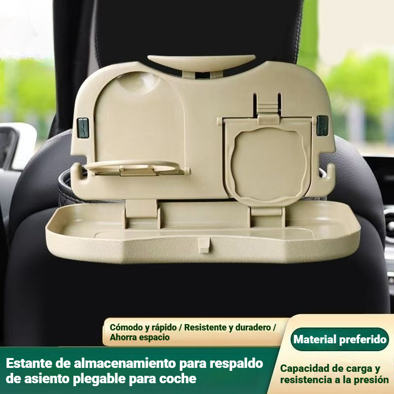 🚗Mesa de comedor pequeña para coche, mesa plegable con función de almacenamiento.