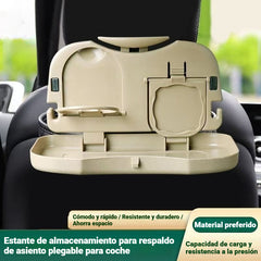 🚗Mesa de comedor pequeña para coche, mesa plegable con función de almacenamiento.
