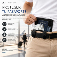 🔥 Último día: 50 % de descuento — Cartera de viaje antirrobo ultrafina 3 en 1