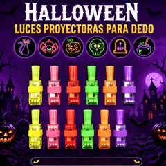 🥳【Juego de 24 piezas】🥳🎉Mini luces LED para dedos de colores: luz brillante multicolor, fácil de encender/apagar con una sola pulsación. Banda elástica suave para un ajuste cómodo 🎶✨
