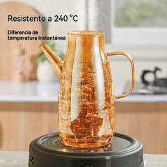 🏠🍴【600ml】Botella dispensadora de aceite con boquilla antigoteo