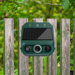 🔥【Oferta especial】🔥Repelente ultrasónico solar para animales de exterior: puede ahuyentar pájaros y animales.